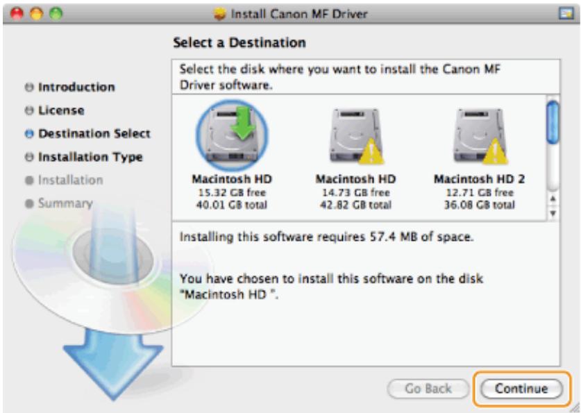 CANON I-SENSYS MF8580CDW - Installation du logiciel (pour macintosh) - 6