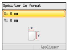 CANON I-SENSYS MF8580CDW - Spécifiez la longueur de la dimension < x> (la plus courte). - 1