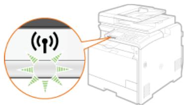 CANON I-SENSYS MF8580CDW - Vérifiez si le témoin wi-fi clignote sur le panneau de commande. - 1