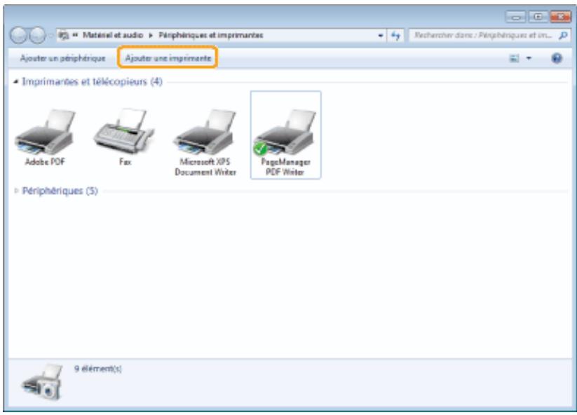 CANON I-SENSYS MF8580CDW - Cliquez sur [ajouter une imprimante]. - 1