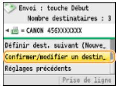 CANON I-SENSYS MF8580CDW - Pour supprimer des destinataires - 1