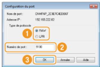 CANON I-SENSYS MF8580CDW - Modification du type ou du numéro de port - 2