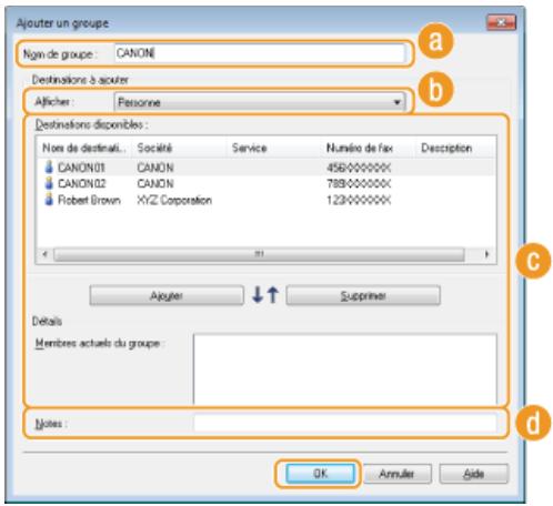 CANON I-SENSYS MF8580CDW - Définissez la valeur de chacun des réglages et cliquez sur [OK]. - 1