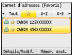 CANON I-SENSYS MF8580CDW - Spécification des destinataires à partir du carnet d'adresses - 3