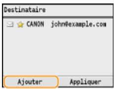 CANON I-SENSYS MF8580CDW - Enregistrement de plusieurs destinataires en vue de la composition groupée - 3