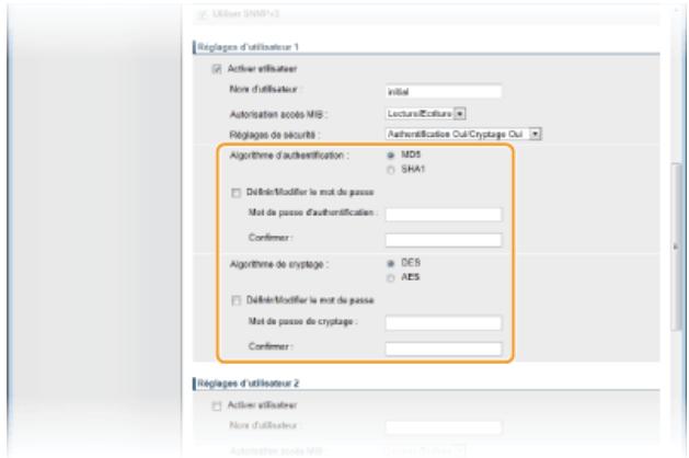 CANON I-SENSYS MF8580CDW - Définissez les réglages d'authentification et de cryptage qui conviennent. - 1