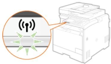 CANON I-SENSYS MF8580CDW - Vérifiez si le témoin wi-fi clignote sur le panneau de commande. - 1