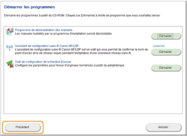 CANON I-SENSYS MF8580CDW - Cliques sur [déinstaller]. - 3
