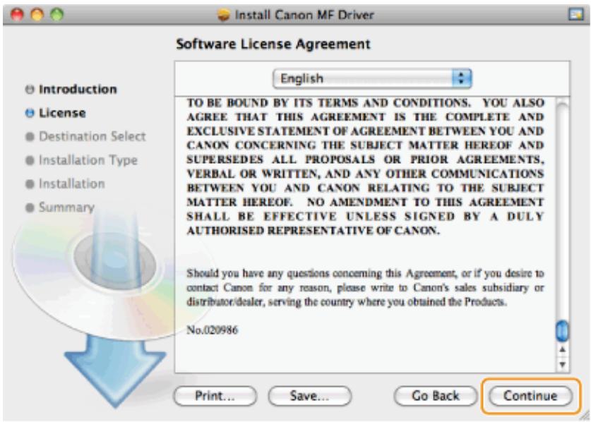 CANON I-SENSYS MF8580CDW - Installation du logiciel (pour macintosh) - 4