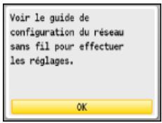 CANON I-SENSYS MF8580CDW - Configurez les réglages réseau local sans fil. - 1