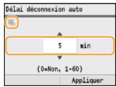 CANON I-SENSYS MF8580CDW - Modification de la valeur d'un réglage - 1