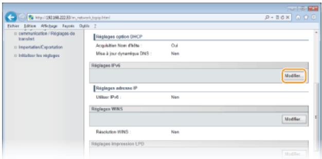 CANON I-SENSYS MF8580CDW - Définition des adresses IPV6 - 4