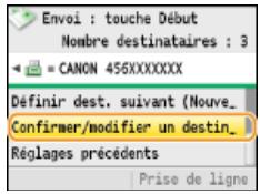 CANON I-SENSYS MF8580CDW - Pour supprimer des destinataires - 1