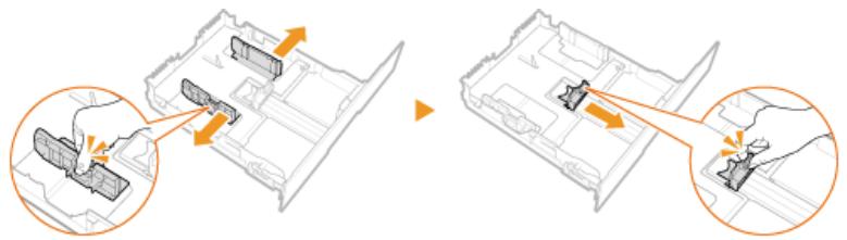 CANON I-SENSYS MF8580CDW - Écartez les guides papier en les faisant glisser. - 1