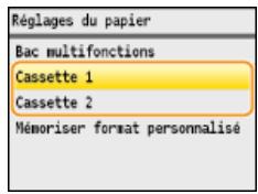 CANON I-SENSYS MF8580CDW - Sélectionnez ou et appuyez sur - 1