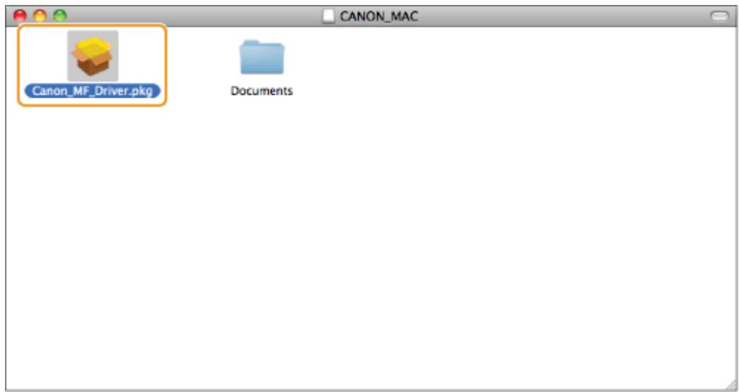 CANON I-SENSYS MF8580CDW - Installation du logiciel (pour macintosh) - 2