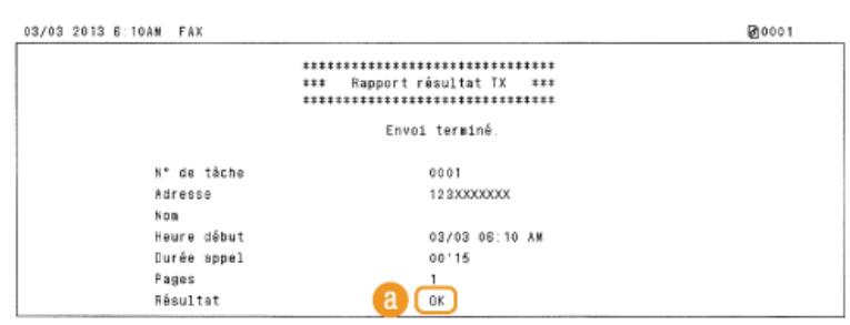 CANON I-SENSYS MF8580CDW - Rapport résultat TX (MF8580CDW / MF8550CDN / MF8540CDN / MF8280CW uniqueness) - 6