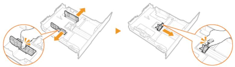 CANON I-SENSYS MF8580CDW - Écartez les guides papier en les faisant glisser. - 1