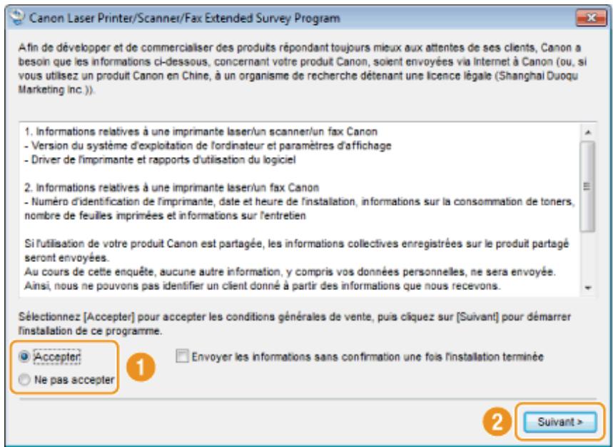 CANON I-SENSYS MF8580CDW - Cliquez sur [quitter]. - 2