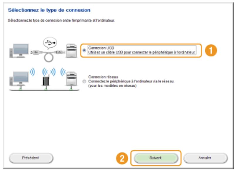 CANON I-SENSYS MF8580CDW - Pour une connexion USB : - 1