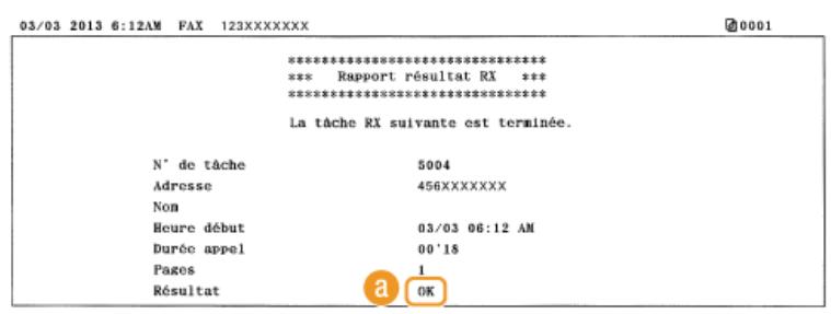 CANON I-SENSYS MF8580CDW - Rapport de résultats RX (MF8580CDW / MF8550CDN / MF8280CW uniquement) - 3