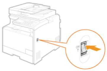 CANON I-SENSYS MF8580CDW - Mise sous tension et configuration des réglages initiaux - 1