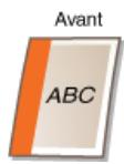 CANON I-SENSYS MF8580CDW - Emplacement reliure - 2