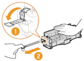 CANON I-SENSYS MF8580CDW - Enlevez la cartouche de toner de rechange de son sachet de protection. - 3