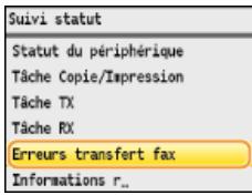 CANON I-SENSYS MF8580CDW - Impression/renvoi/suppression de documents dont le transfert est impossible - 3