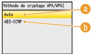 CANON I-SENSYS MF8580CDW - Sélectionnez une méthode de cryptage et appuyez sur OK. - 1