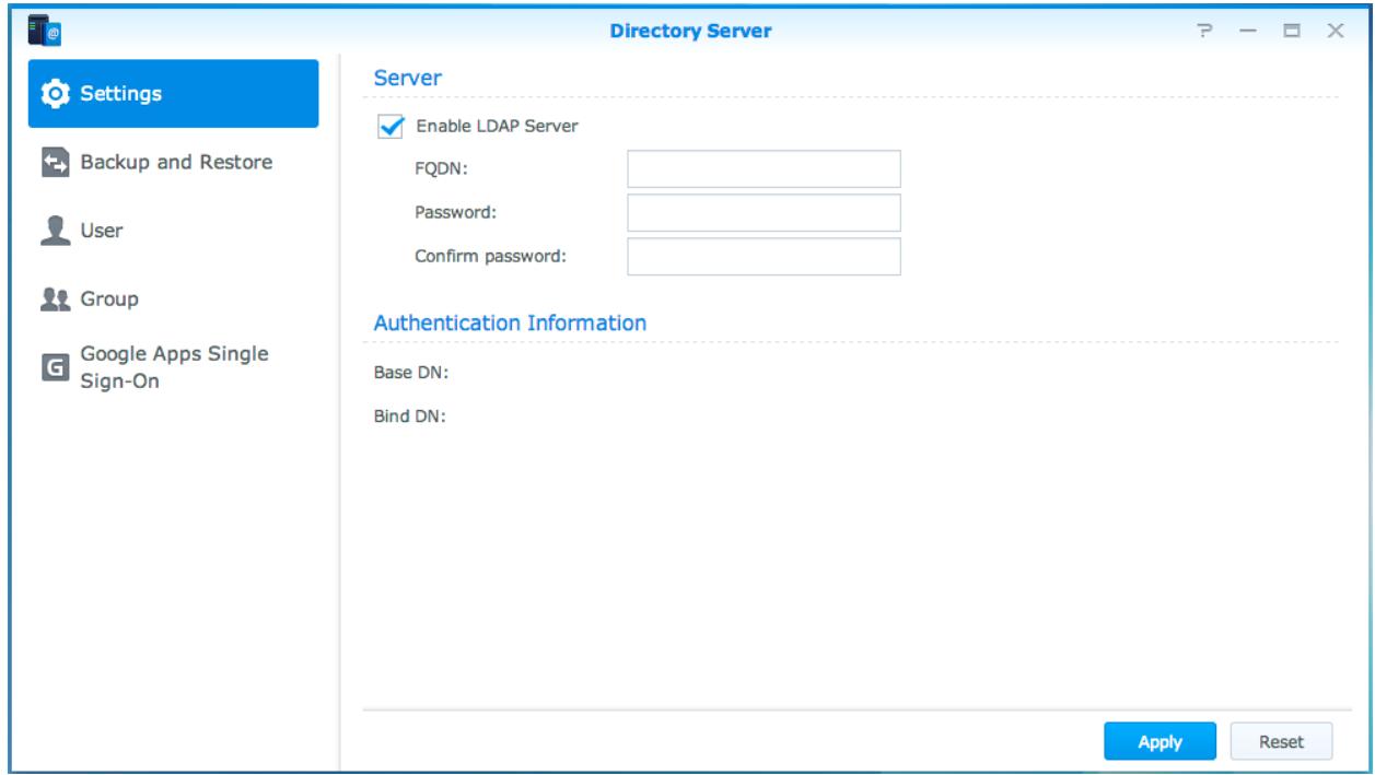 SYNOLOGY NAS DS1815 - Service LDAP hôte avec directory server - 1