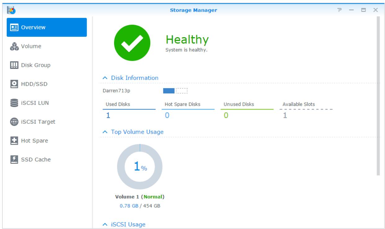 SYNOLOGY NAS DS1815 - Volumes et groupes de disque - 1