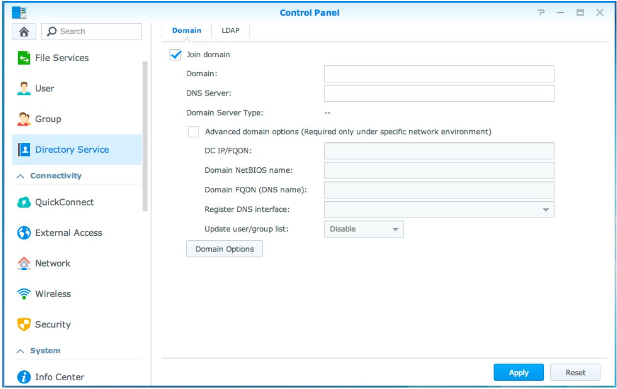 SYNOLOGY NAS DS1815 - Joindre le synology NAS à un service d'annuaire - 1