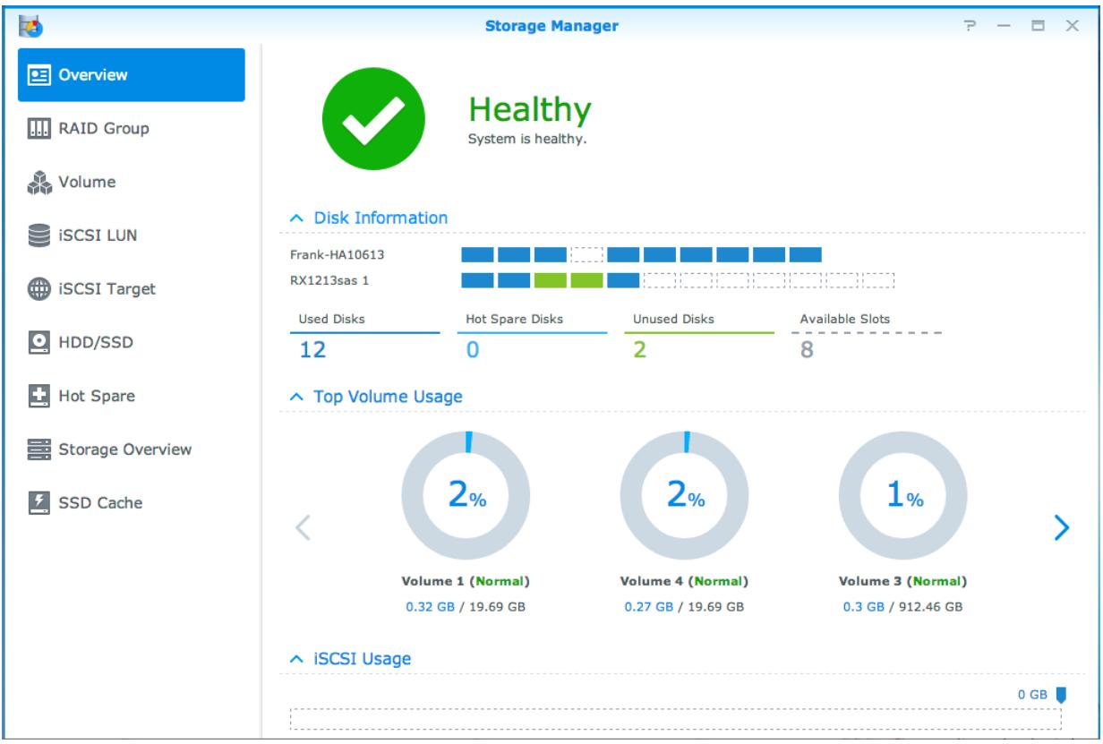SYNOLOGY NAS DS1815 - Gestion des RAID groups - 1