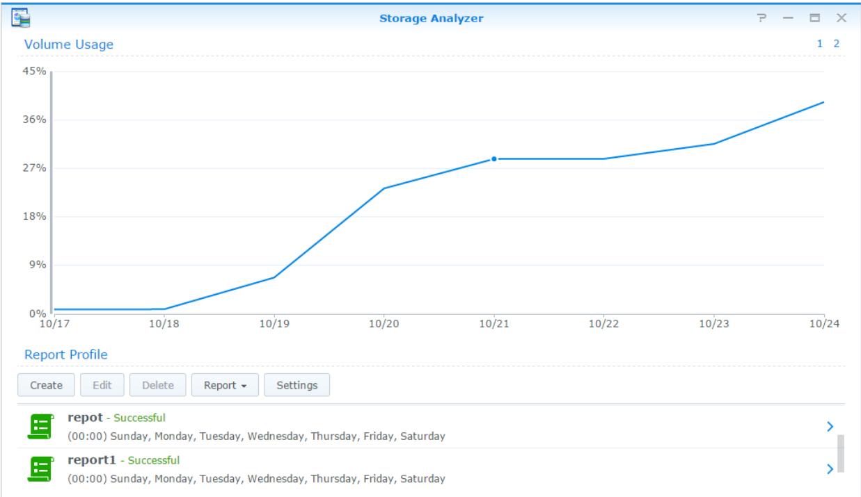 SYNOLOGY NAS DS1815 - Utilisation du système d'analyse - 1