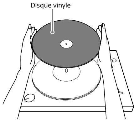 SONY PS-HX500 - Posez un disque vinyle sur le plateau. - 1