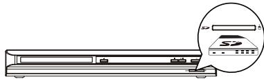 TOSHIBA BDX 4400 - Insertion d'une carte SD - 1