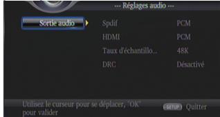 TOSHIBA BDX 4400 - Réglages audio - 1