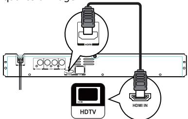 TOSHIBA BDX 4400 - Option 2: connexion à la prise HDMI ce type de connexion fournit une qualité d'image. - 1