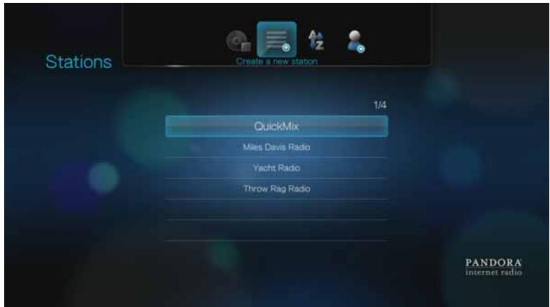 WD TV - Rappel des stations pandora - 1