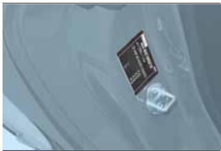 FIAT 124 SPIDER - PLAQUE signalétique - 1