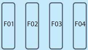 FIAT 124 SPIDER - Fusibles sous le CAPOT - 2