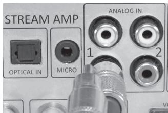 STREAM AMP OPTICAL IN MICRO ANALOG IN 1 2