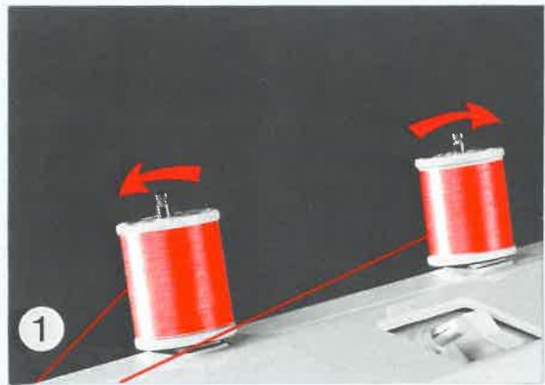 ELNA 7000 - Enfilage de fils très glissants - 2