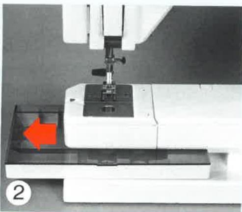 ELNA 7000 - La machine peut etre utilise de 4 facons: - 2
