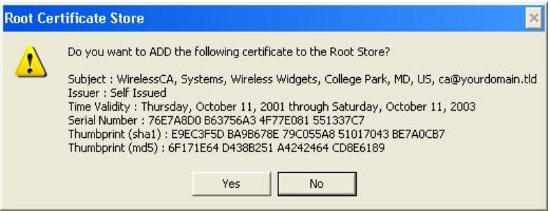 LINKSYS LAPAC2600 - Client Certificate Setup - 6
