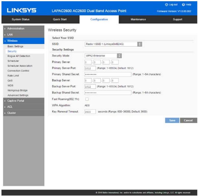 LINKSYS LAPAC2600 - WPA2-Enterprise - 1