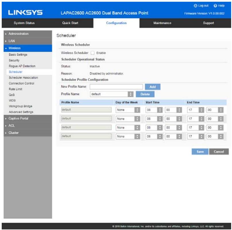 LINKSYS LAPAC2600 - Scheduler - 1