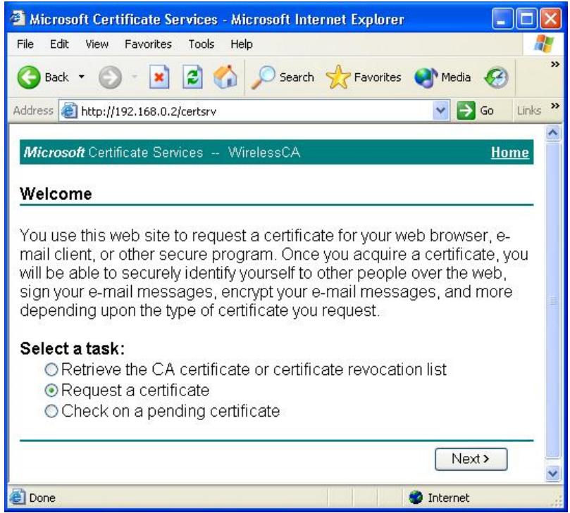 LINKSYS LAPAC2600 - Client Certificate Setup - 2