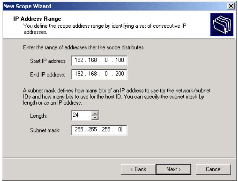 LINKSYS LAPAC2600 - DHCP server configuration - 2